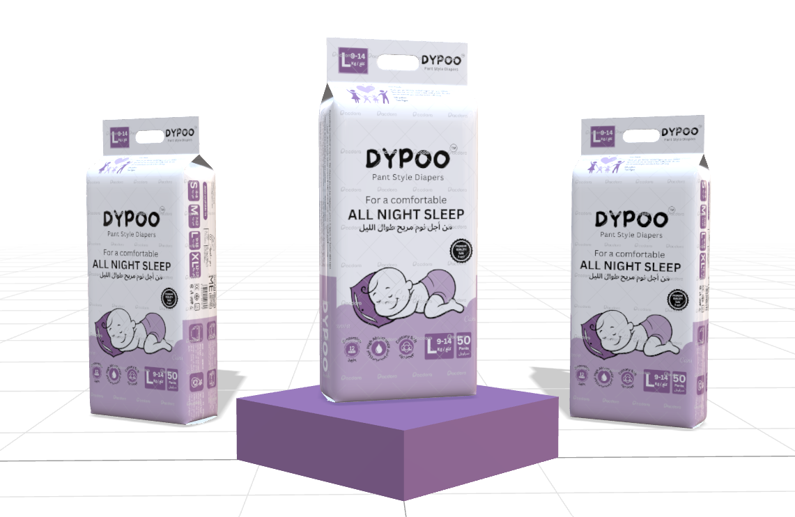 Dypoo Pant Style Baby Diapers- Soft, Comfortable, Affordable